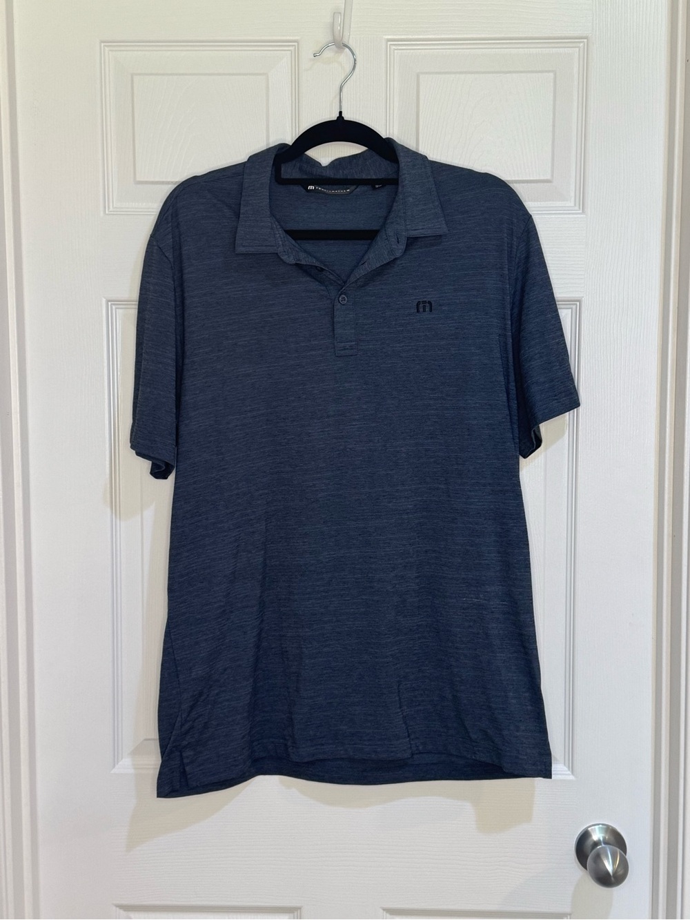 Travis Mathew Navy Heather Performance Polo